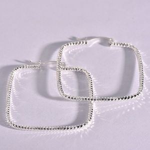 Sparkly Sterling Square Earrings